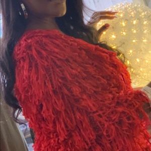 Red Shag Dinner Jacket